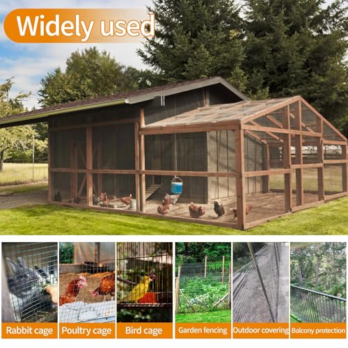 Gartist 1/2 in 48"x100' Hardware Cloth – Hot-Dip Galvanized After Welding, 19GA Chicken Wire Fencing Roll for Snake, Raccoon & Fox Prevention - size: 19G 1/2 48"x100'