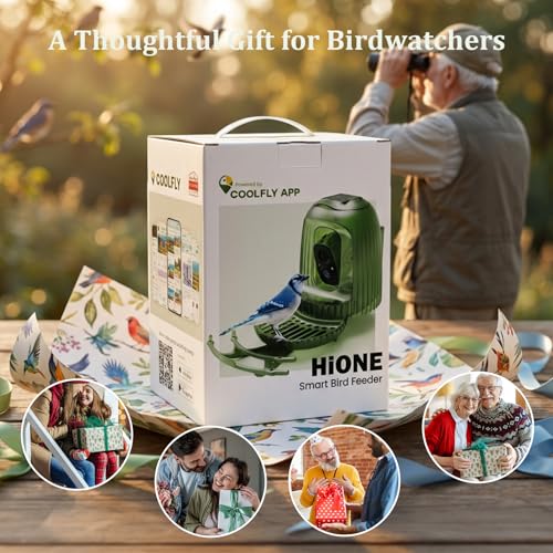 Smart Bird Feeder with Camera Solar Powered, Auto Capture 2.5K Videos | Free AI Bird Identification, with Light & Seed Guard, Live Bird Watching Camera Feeder, for Family,Bird Lovers - color: WhiteLight