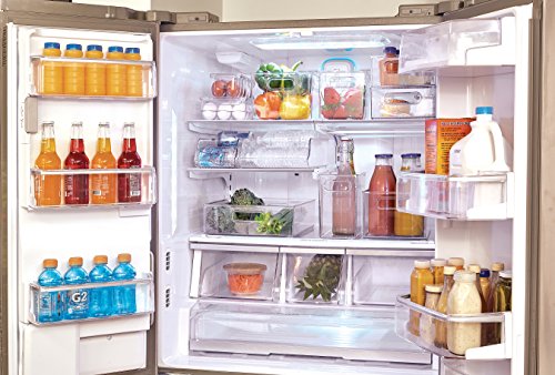 iDesign Clear Plastic Egg Holder for Fridge with Lid, 21 Egg | Storage Container, Organizer Bin - color: Clear, style: Pack of 1