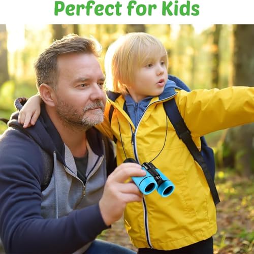 Hiboom 16 Set Kids Binoculars Bulk Shockproof Folding for Kids, Cute Colors | Children Mini Compact Binoculars Compass Magnifying Glass for 3-12 Years Boys Girls Kids Bird Watching Camping Outdoor Play