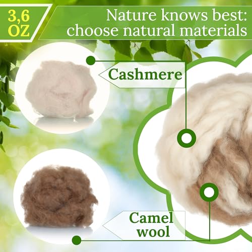 Natural Bird Nesting Material 3.6 oz Nest Bedding Supplies for Wild Birds | Hummingbirds, Finches, Canaries & Parakeets, Bedding Fiber for Hamsters, Rabbits, Squirrel & Small Pets, Cages and Nest Boxes - color: White & Brown