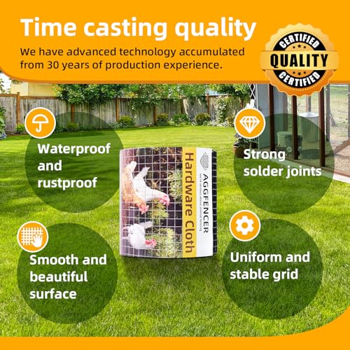8in x 50ft Black Hardware Cloth 1/2 inch 19Ga PVC Coated Mesh | Vinyl Coated Fence, Welded Metal Chicken Wire Fencing Roll, Garden Plant Fencing, for Chicken Coop and Home Improvement - size: 1/2 inch 8in x 50ft