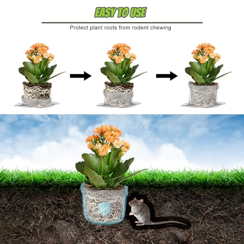 40 Pcs Gopher Baskets 5 Gallon Root Guard Proof Stainless Wire Steel Trap | 16" X 17.5" Mesh Cage with Gloves Root Protection for Gophers Moles Voles, Bulbs Tubers Trees Orchid Flowers Planting Baskets - size: 16"X17.5"-40 Pack