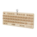 LOS ANDES Parrot Chew Toy with Soft Corks, Wooden Biting Training Toy and Foraging Bird Toys,Bird Cage Accessories, Parakeet Toys - size: Keyboard