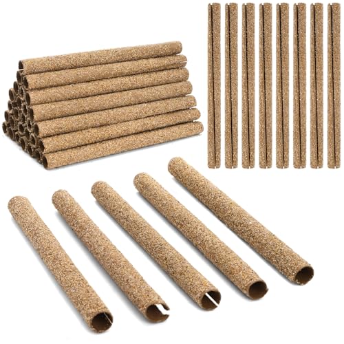 Okllen 60PCS Sand Perch Covers for Bird Cage, Perch Covers for Parakeet, Lovebird, Parrotlets, Budgies, Canaries, Finches and Other Small Birds