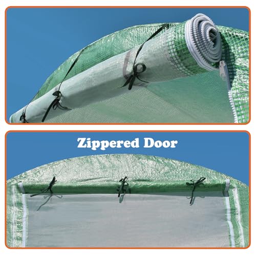Replacement Greenhouse Cover for Walk in Greenhouse Frame Green House Top Cover (Frame NOT Included) (25 X 10 X 6.6ft) - size: 25 X 10 X 6.6ft