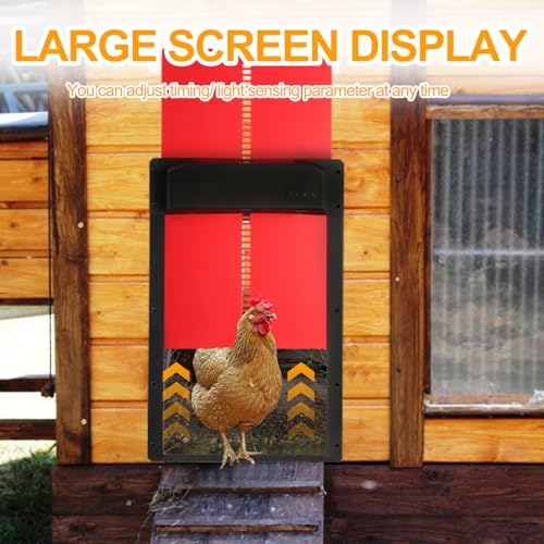 Solar Powered & USB Rechargeable Automatic Chicken Coop Door with Dual Remotes, Weatherproof Aluminum Alloy Design, 10M Reliable Range – Ideal for Poultry Keepers, Homesteaders