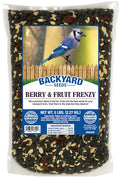 Backyard Seeds Berries 'N Fruit Bird Seed Mix 5lbs - Premium Blend with Dried Fruit & Berries, Large Bag of Wild Bird Food - size: 5 Pound (Pack of 1), style: Berry and Fruit Frenzy