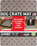 Drymate Dog Crate Mat Liner, Absorbs Urine, Waterproof, Non-Slip, Washable Puppy Pee Pad for Kennel Training - Use Under Pet Cage to Protect Floors, Thin Cut to Fit Design (USA Made) (Taupe)(29”x48”) - size: 29" x 48"