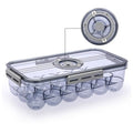 BTSKY Premium Plastic Egg Holder for Fridge - 18 Count Egg Container for Refrigerator, Egg Organizer, Plastic Egg Storage Box with Time Reminer and Lid- Reusable Egg Carton Tray Stackable - size: Small-hold 18 eggs