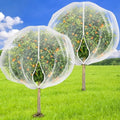 2PCS Large 7.8 x 7.8ft Fruit Tree Netting Cover with Zipper and Drawstring,Garden Insect Netting Plant Cover Transparent Bird Plant Barrier Flower Fruit Mesh Screen for Preventing Deer Squirrel Bugs | Ultra-Fine Mesh Plant Cover for Fruit Trees, Flowers a