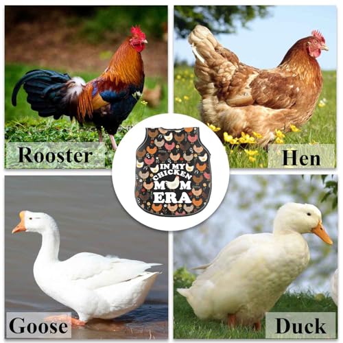 Chicken Saddle for Hens Chicken Mom Gifts in My Chicken Mom Era Funny Hen Back Protector Saddles for Chickens Mating (Chicken Mom CSbl)