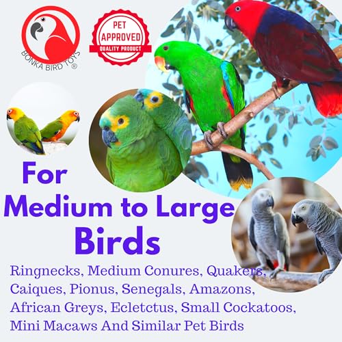 1282 6 Vine Star Large Bird Parrot Toy Part Craft Parrot cage Toys Cages Natural Chewy - color: Natural