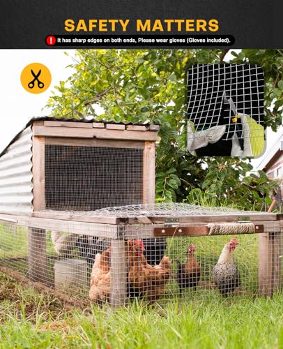 36in x 100ft Hardware Cloth 1/2 inch 19Ga Welded Fence Rolls | Chicken Coop Wire Fence, Garden Plant Welded Metal Wire Fencing Roll Mesh, Poultry Animal Netting Cage Screen - size: 1/2" 36" x 100'