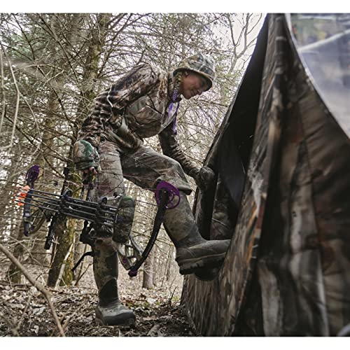 Guide Gear HuntRite Deluxe 4-Panel Spring Steel Hunting Blind; 2 Person Ground Tent for Deer and Turkey Season
