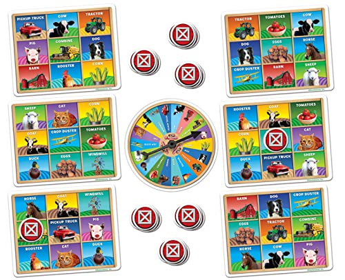 MasterPieces Kids Games - Old MacDonald's Farm Bingo Game - style: Old MacDonald's Farm