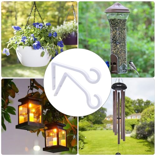 6inch Al-Alloy Hanging Plant Bracket Silver-Anodized 2 Pack | Rust-proof | Max 22lb Load | Shepherd Hooks | Hanging Bird Feeder, Lantern, Flower Basket, Outdoor Indoor, Screws & Anchors - color: Silver Anodized, size: 6in Aluminum Alloy
