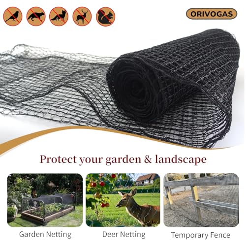 Plastic Mesh Fence Deer Fencing 4x75ft,Reinforced Edges,55gsm Heavy Duty Temporary Fence,Ideal for Garden Netting,Animal Barrier,Safety Netting, Fruit Plant Protection, Black - size: 4ft*75ft