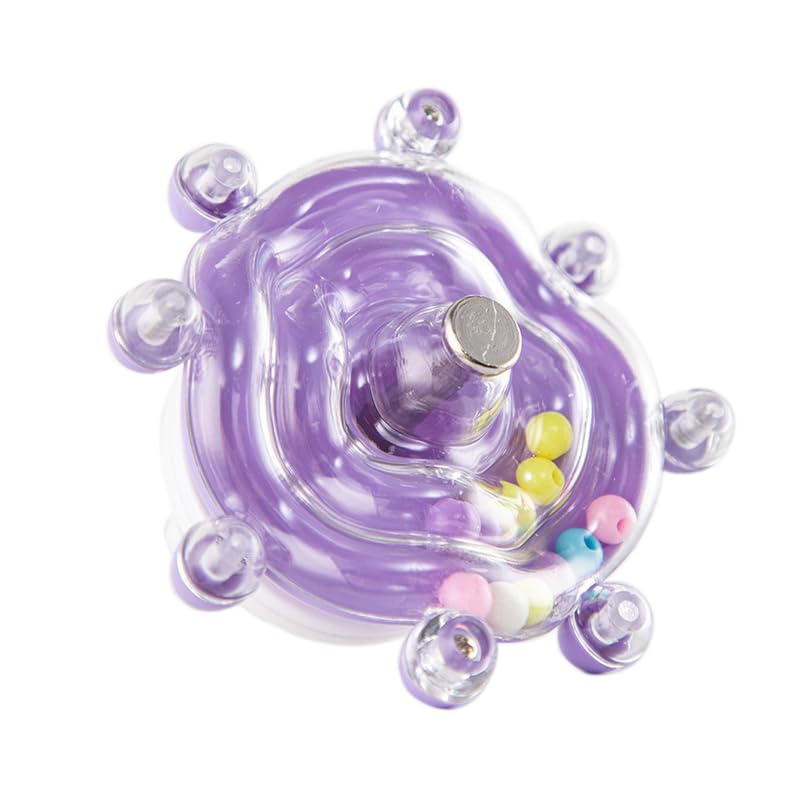 Lovebird Toys, Parakeet Toys for Conures, Small Bird Interactive Training Parrot Cage Bird Accessories, Budgie Toys, Cockatiel Toys,Conure Toys,Small Educational Fun Toy for Parakeets(Purple) - color: Purple