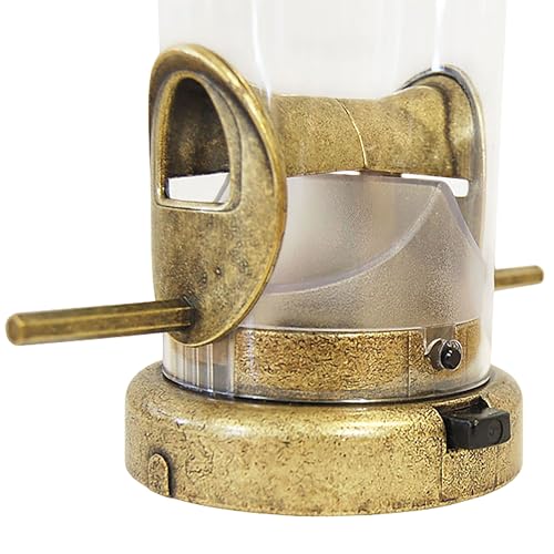 Aspects Small Seed Tube Feeder in Blue Size: Large, Finish: Antique Brass - color: Antique Brass, size: Large