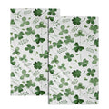 Giwawa St Patrick Day Hand Towel Set of 2 Sage Green Clovers Shamrock Towel Spring Summer Eucalyptus Leaves Face Towel Quick Drying Dish Wash Cloth for Hotel Bathroom Gym Home Holiday - color: Clover