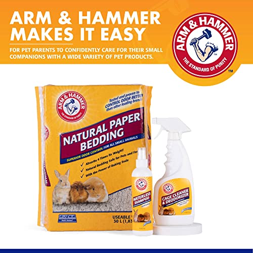Arm & Hammer Super Absorbent Cage Liners for Guinea Pigs, Hamsters, Rabbits & Small Animals, Odor Control Cage Tray Liners for Wire or Mesh Grate Cages, Trim to Fit, 7 Count (Pack of 2) - size: 7 Count (Pack of 2)