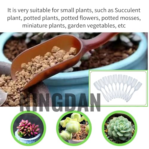 10Pcs NINGDAN Mini Shovel,Plastic Mini Gardening Shovel Spoons Soil Scoops,Cultivation Digging Transplanting Tools for Succulents Potted Flowers,Milk Powder/Coffee Beans Scoops (All Transparent) - color: All Transparent