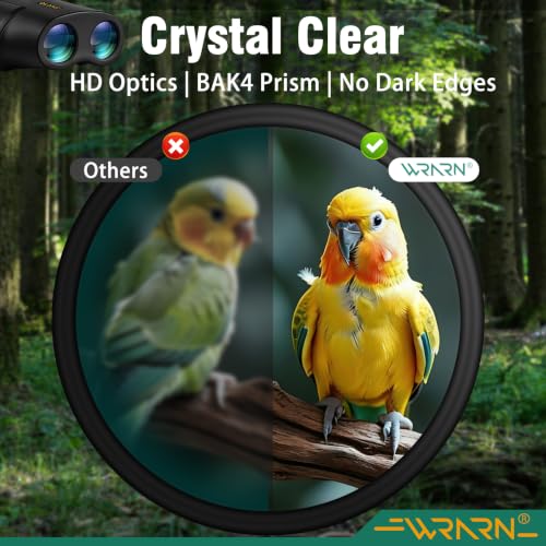 20X30 Compact Binoculars for Adults Bird Watching Travel, Black | High Power, Low Light Vision, Large Eyepiece Easy Focus for Sightseeing Hiking Camping Cruise Concert - color: Black