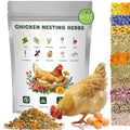 BGraceyy Chicken Nesting Herbs 16 oz – 11 Natural Dried Herb Blend with Marigold for Chicken Coop & Roost Refresh, Nesting Box & Dust Bath, Supports Natural Nesting Behavior - size: 16 ounce