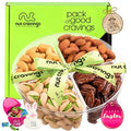 NUT CRAVINGS Gourmet Collection - Easter Treats, Candies & Dried Fruit Nuts Gift Basket with Happy Easter Ribbon, Candy Filled Egg + Bunny (4 Piece Assortment) - style: 1. Easter Nut Gift Box - (4 Piece Assortment)