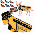 CoyoteVest SpikeVest Dog Harness, Made in the USA, XXS-Yellow | Stab-Resistant Protective Vest | Coyote Vest for Dogs | Defends Against Coyotes, Dogs, Birds of Prey | Reflective Safety - color: Yellow, size: XX-Small