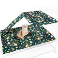 Ferret Cage Liner for Ferret Nation & Critter Nation Cage | Washable Bedding, Leakproof Cage Accessories for Ferrets, Chinchillas, Rats & Other Small Animals( Single Unit combo) - size: Single Unit combo