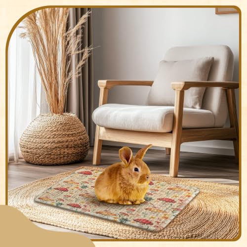 2 Pcs Rabbit Scratch Mats Natural Sisal Bunny Scratch Pads Claws and Teeth Care Rabbit Scratching Mats for Bunny Pet Small Animal Biting Sleeping Nesting Chew Play Toys