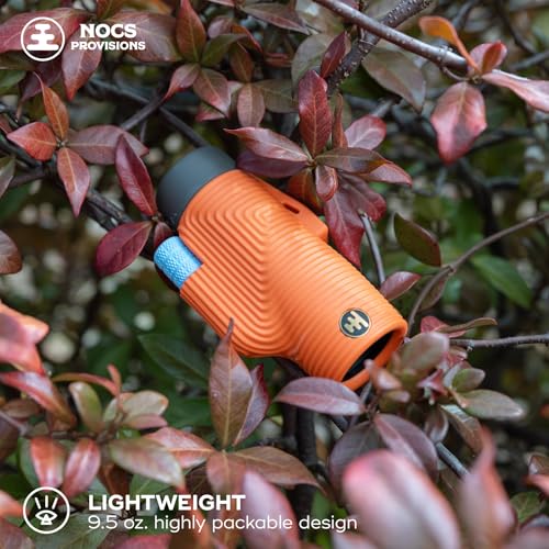 Nocs Provisions Zoom Tube 8x32 Monocular, Bird Watching & Backpacking | 8X Magnification Telescope, Bak4 Prism, Wide Field of View for Wildlife Viewing - color: International Orange