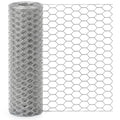 Galvanized Chicken Wire Mesh Roll 16.5" x 236", 0.8 Inch Hexagonal Poultry Netting Fence for Garden, Rabbits, Chicken Coop, Plant Protection & DIY Crafts - size: 16.5 inch x 19.7 Ft