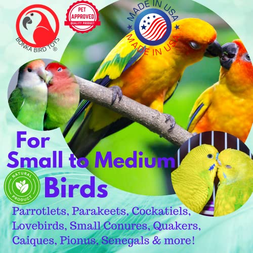 Bonka Bird Toys 3857 Medium Shreddy Eddy Foraging Shred Small Medium Bird Toy Cardboard Waffle Crinkly Paper Conures Parakeets African Greys and Other Similar Birds - color: Medium Shreddy Eddy