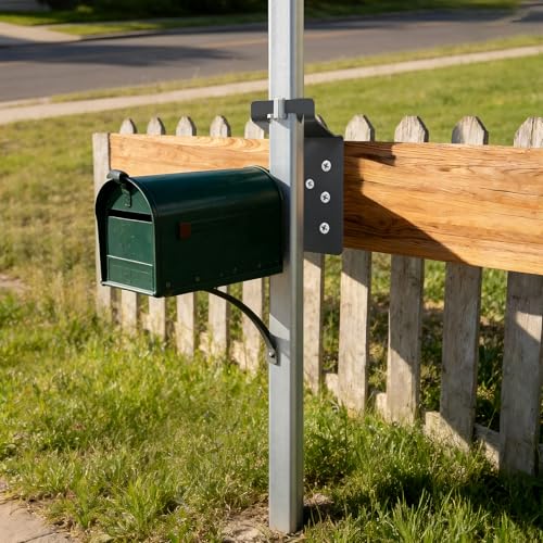 26 Pcs Black T-Post Bracket 3" | Post Mount Bracket for Signs, Fences, Mailboxes & Bird House Feeders - color: Black, size: 26 Pcs