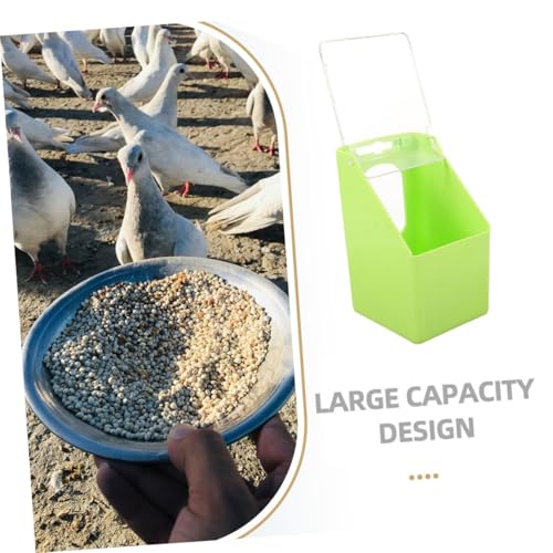 Garneck Bird Cage Feed Dispenser 4pcs Pigeon Feeder Hanging Bowl Quail Feeder Cage Supplies Pigeon Supplies