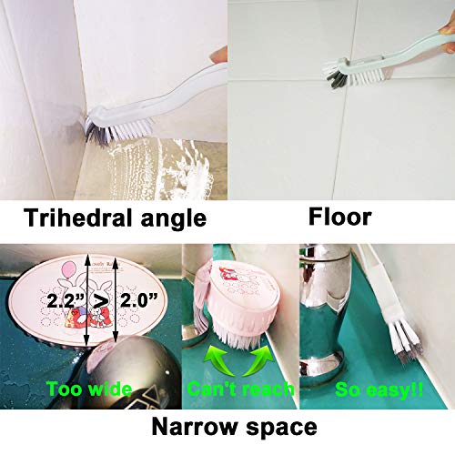 Cleaning Brush Shoe Kitchen Bottle Brush Sink Bathroom Household Dish Pot Pan Edge Corners Tile Lines Brush with Stiff Bristles