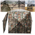 Portable Hunting Blind - 270°/288°/360°See Through with Floor Mat Dual Door - size: 360° Flip-Up Door(2-3 Person)