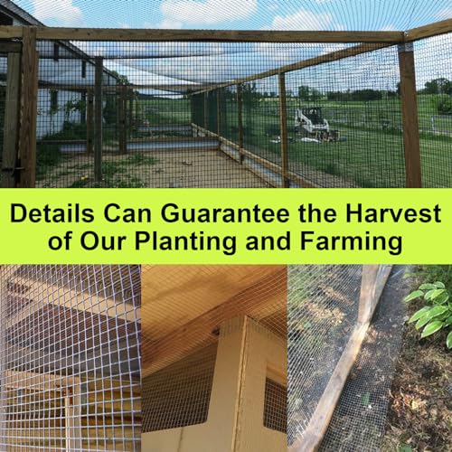 1/2inch 36"x50' 19 Gauge Black PVC Coated Welded Wire Mesh Roll | Heavy Duty Metal Mesh with Square Grid, Fencing Roll for Chicken Coop Barrier, Rabbit Cage, Snake Fence - size: 1/2" x 1/2" 36" x 50'