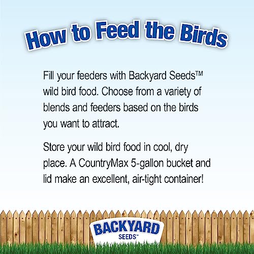 CountryMax Backyard Seeds Peanut Hearts - High-Energy Wild Bird Food, 50 lbs (50 Pounds) - size: 50 Pound (Pack of 1), style: Peanut Hearts