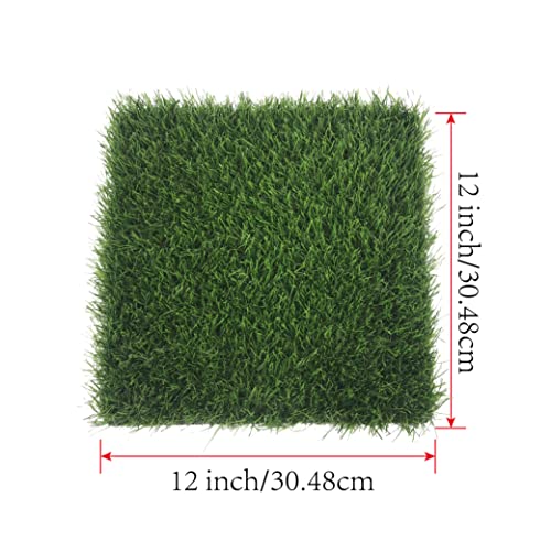 KuGuo Chicken Nesting Box Pads, 6 Pack, 12 x 12 in, 0.78 in Thickness | Soft, washable synthetic turf cushions eggs, drains quickly and helps keep nesting boxes cleaner for hens and small pets