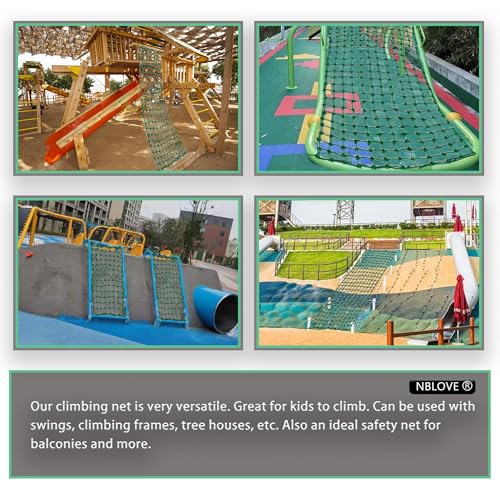 Outdoor & Indoor Premium Climbing Net - 8 Sizes Polyester Fiber. Easy Install with Extras. Handcrafted & Practical. Ideal Gift. (3ft x 6ft)