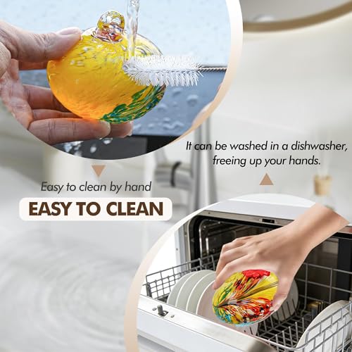 3PCS Window Hummingbird Feeder with Suction Cups(Yellow) - color: 3Pcs-D