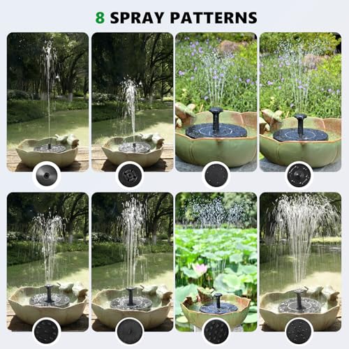 Solar Powered Ceramic Bird Bath for Outdoors, 10.1" Hummingbird Solar Fountain Ground Ceramic Bird Baths Bowl for Outside, Large Table Top Garden Décor for Patio, Yard & Home - color: Green and Black