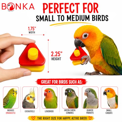3505 Pk6 Huge Nuts and Bolts Colorful Enticing Large Screw Interactive Foot Beak Throw Parrot Cockatoo Amazon African Grey Macaw Hyacinth