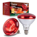 250W Chicken Heat Lamp Bulbs, PAR38 Heat Lamp for Chicks, Infrared Reflector Heat Bulb for Brooder Heater, Incandescent Heat Lamp for Pet, Bathroom, Food (2 Pack)