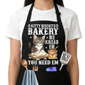 Kitty Biscuits Bakery Sourdough Baking Apron for Women with Large Pockets - Funny Baking Aprons, Adjustable Kitchen Apron for Bread Making, Grilling - Unique Sourdough Gifts for Bakers & Moms - C13 - color: Kitty Biscuits Bakery