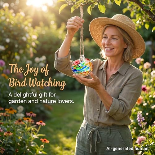 3in Glass Hummingbird Feeder Hanging Feeder with 2 Feeding Port for Outside - color: F